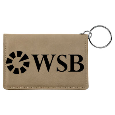 WSB - Laserable Leatherette Keychain/ID Holder Thumbnail